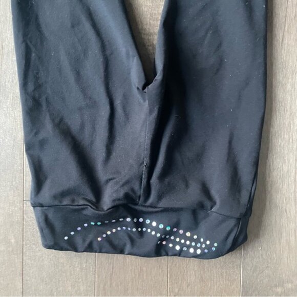 Black Kids Leggings and Leotard Set Dance Gymnastics cheerleading - Picture 2 of 8